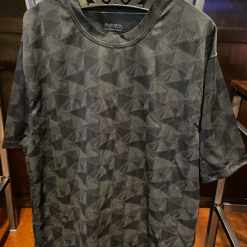 Augusta Sportswear Men's Black Patterned Tee